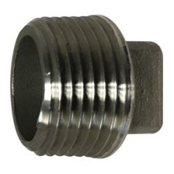 Cored Square Head Plug 1/2 304 SS SQUARE HEAD PLUG