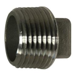 Cored Square Head Plug 2-1/2 304 SS SQ HD PIPE PLUG