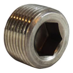 Barstock Hex Socket Countersunk Plug 1/4 316SS HEX COUNTERSUNK PLUG