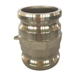 BUCHANAN RUBBER Cam and Groove Spool Adapter 1-1-2 X2  PART A STAINLESS 316 SPOOL