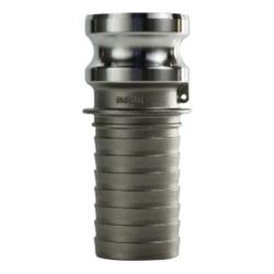 Cam and Groove Adapter 1 SS MALE X HOSE TYPE E