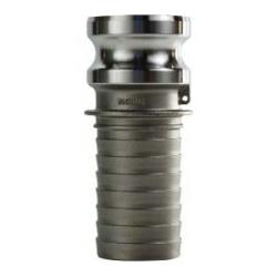 Cam and Groove Adapter 1-1/4 SS MALE X HOSE TYPE E