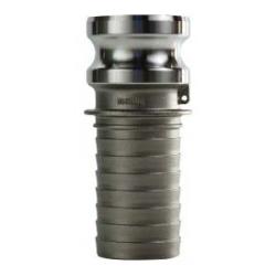 Cam and Groove Adapter 1-1/2 SS MALE X HOSE TYPE E