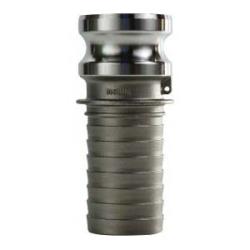 Cam and Groove Adapter 2-1/2 SS MALE X HOSE TYPE E