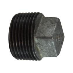 Cored Square Head Plug 3/8 GALV MALL PLUG