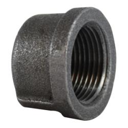 Cap 1/8 BLK MALL CAP