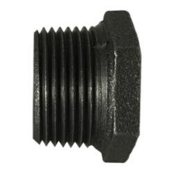 Reducer Hex Bushing 1/2 X 1/4 BLK MALL BUSHING