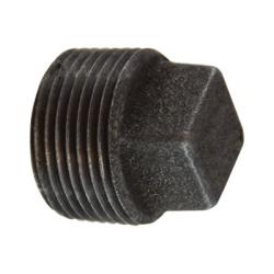 Cored Square Head Plug 3/8 BLK MALL PLUG