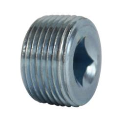 Square Socket Countersunk Plug 3/8 ZINC PLTD C/S SQ STEEL PLUG