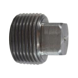 Solid Square Head Plug 1 BLACK STEEL SQUARE HEAD PLUG