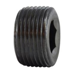 Hex Socket Countersunk Plug 2 BLACK C/S HEX STEEL PLUG