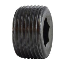 Hex Socket Countersunk Plug 1 BLACK C/S HEX STEEL PLUG