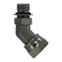45 deg Swivel Adapter Elbow 1-1/16-12X3/4 MORBXFNPSM 45 SWV ADPT