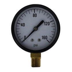 Pneumatic Pressure Gauge 2 1/2"  0-160psi  1/4" LM