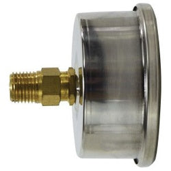 Pneumatic Pressure Gauge 2 1/2"  0-15psi  1/4" CBM LF