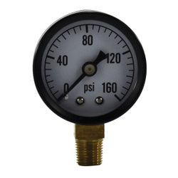 Pneumatic Pressure Gauge 1 1/2 0-160psi  1/8 LM