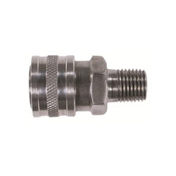 Quick Disconnect Straight Through Coupler 3/8 MALE SS ST COUPLER
