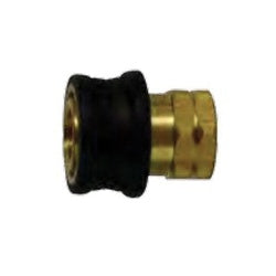 Quick Disconnect Straight Through Coupler 1/4 RUBBER GRIP FEMALE ST QD COUPLER