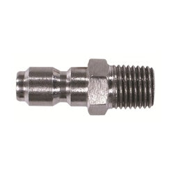 Quick Disconnect Straight Through Plug 1/4 MALE SS ST PLUG