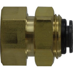Bulkhead Connector 1/4FPT X 5/32TUBE DOT COMPOSITE BULKHEAD