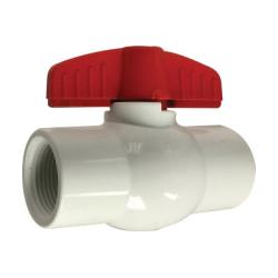 Ball Valve 1/2 WHITE IPS PVC BALL VLV