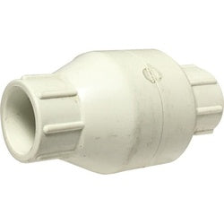 Glue In-Line Spring Check Valve 1 1/2 GLUE INLNE PLASTIC CK VLV