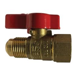 Gas Ball Valve 1/2 FPT X 3/8 FLARE CSA GAS BALL VALVE