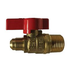 Gas Ball Valve 1/2 MIP X 3/8 FLARE CSA GAS BALL VALVE