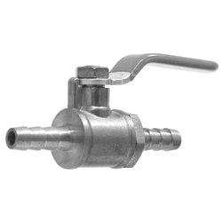 Miniature Ball Valve 1/4BARB X 1/4BARB CP BALL VALVE