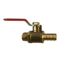 Mini Ball Valve 1/4MIP X 3/8HB FRGD MINI B-VLV