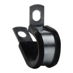Rubber Cushioned Clamp 2 1/2 RUBBER CLAMP 3/8 MOUNTING HOLE