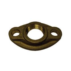 Water Meter Oval Flange 1-1/2 LF BRASS METER OVAL FLANGE