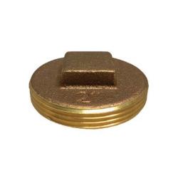 Raised Head Cleanout Plug 8 BRASS RAISED HEAD CLEANOUT PLUG