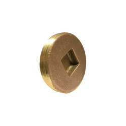 Countersunk Cleanout Plug 2 BRASS COUNTERSUNK PLUG