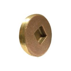 Countersunk Head Cleanout Plug 6 BRASS COUNTERSUNK CLEANOUT PLUG
