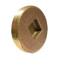 Countersunk Head Cleanout Plug 3-1/2 BRASS CLEANOUT PLUG