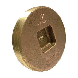 Tapped Countersunk Cleanout Plug 5 BRASS COUNTERSUNK PLUG 1/4-20 TAP