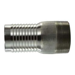 BUCHANAN RUBBER Combination King Nipple 2COMB NIPPLE 316 STAINLESS