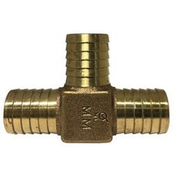 Insert Tee 1-1/4 BRONZE HOSE BARB LEADFREE TEE