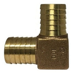 90 deg Elbow 3/4 BRONZE HOSE BARB LEADFREE ELBOW 90
