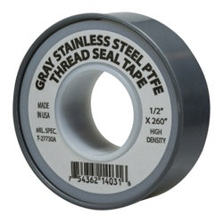 Stainless Steel Thread Seal Tape 1/2 X 520 GREY SS TAPE