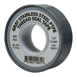 Stainless Steel Thread Seal Tape 3/4 X 260 GREY SS TAPE
