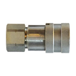 Straight Flush Face Coupler 1/4 FNPT FLUSH FACE COUPLER