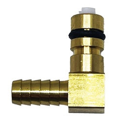 90 deg Flojet Elbow BRASS 1/4 ELBOW FLOJET WITH SHUTOFF