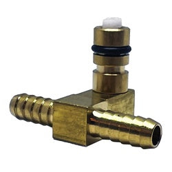 Offset Tee BRASS 1/4 OFFSET TEE WITH SHUTOFF