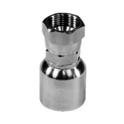 STAINLESS ADAPTERS Straight Swivel Adapter 43 SERIES 1/2 HOSE X -8 FJIC