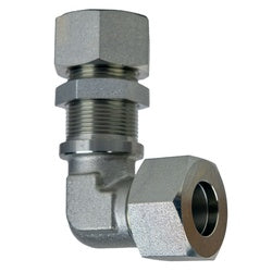 Bulkhead Union 90-deg Elbow S38 x S38 COMPRESSION UNION BULKHEAD 90
