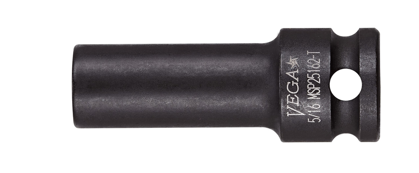 3/8 Square Drive 7/16 Spring Magnetic Impact Socket Long Length Thin Wall
