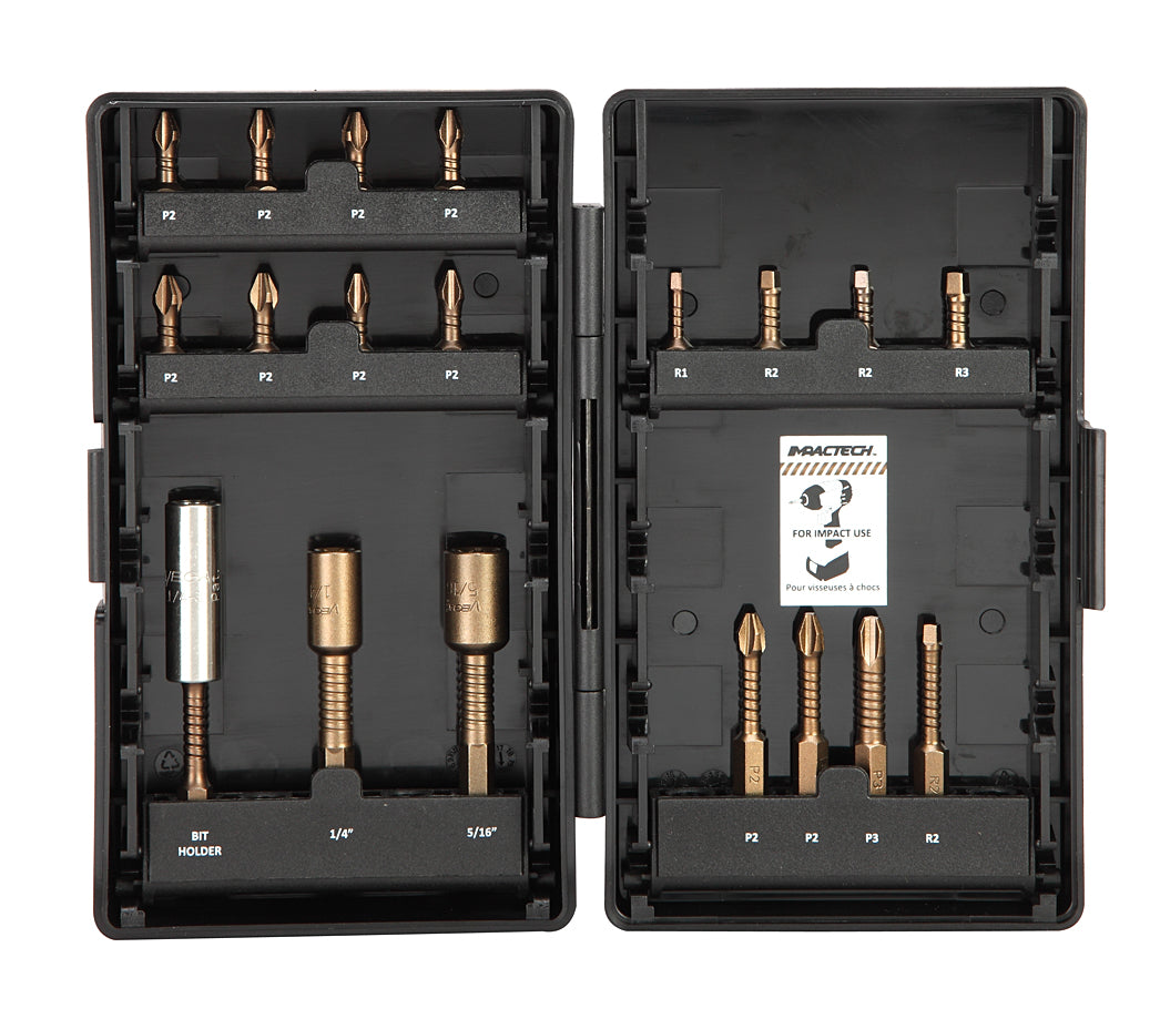 19pc Impactech Driver Bit Set