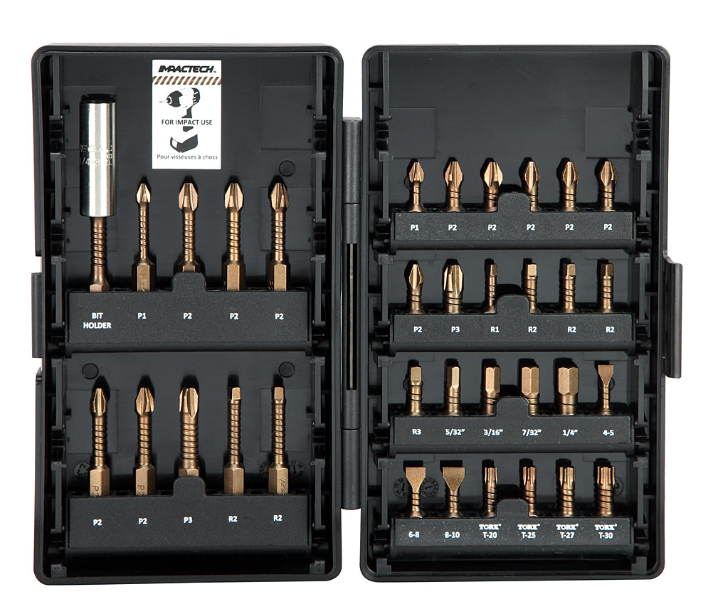 34pc Impactech Driver Bit Set